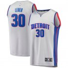 Camiseta Jon Leuer 30 Detroit Pistons Statement Edition Gris Hombre